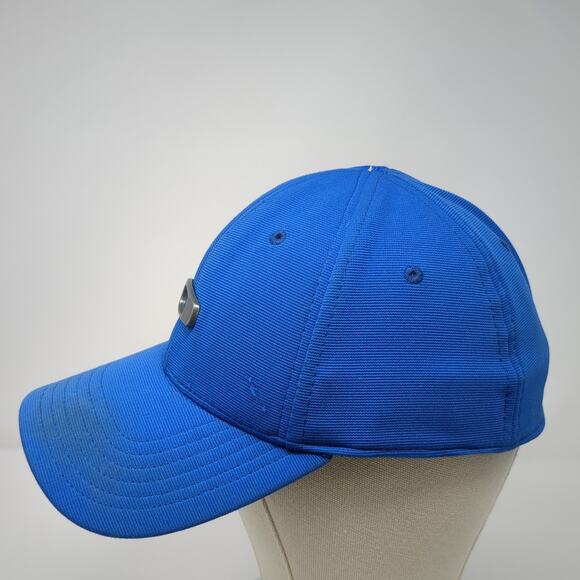 Oakley Fitted Baseball Cap Blue XL Vented Holes 6 Panel Classic Low Flex - Picture 3 of 11